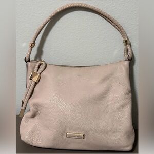 Michael Kors Lexington Pebbled Leather Shoulder Bag Soft Dusty Pink